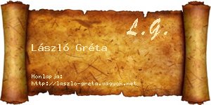 László Gréta névjegykártya
